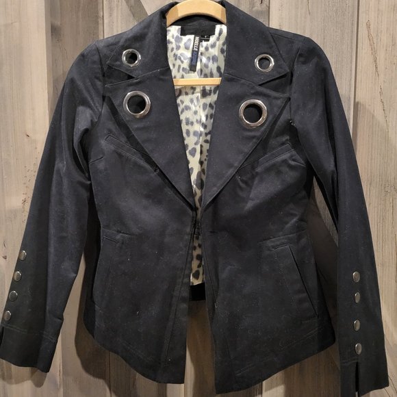 Noelle Azure Black Blazer Size 1 - Picture 1 of 2